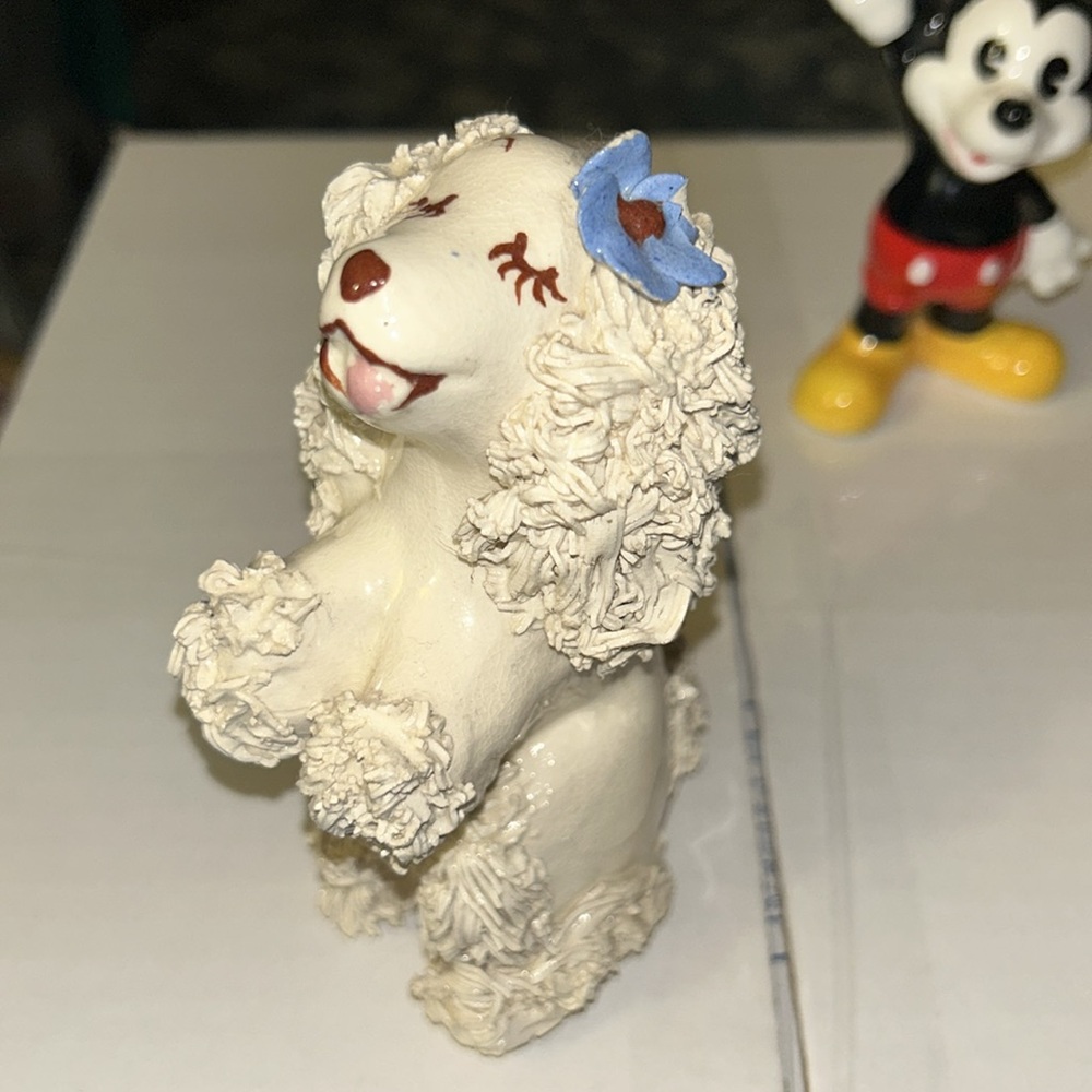Vintage Ceramic Poodle Figurine